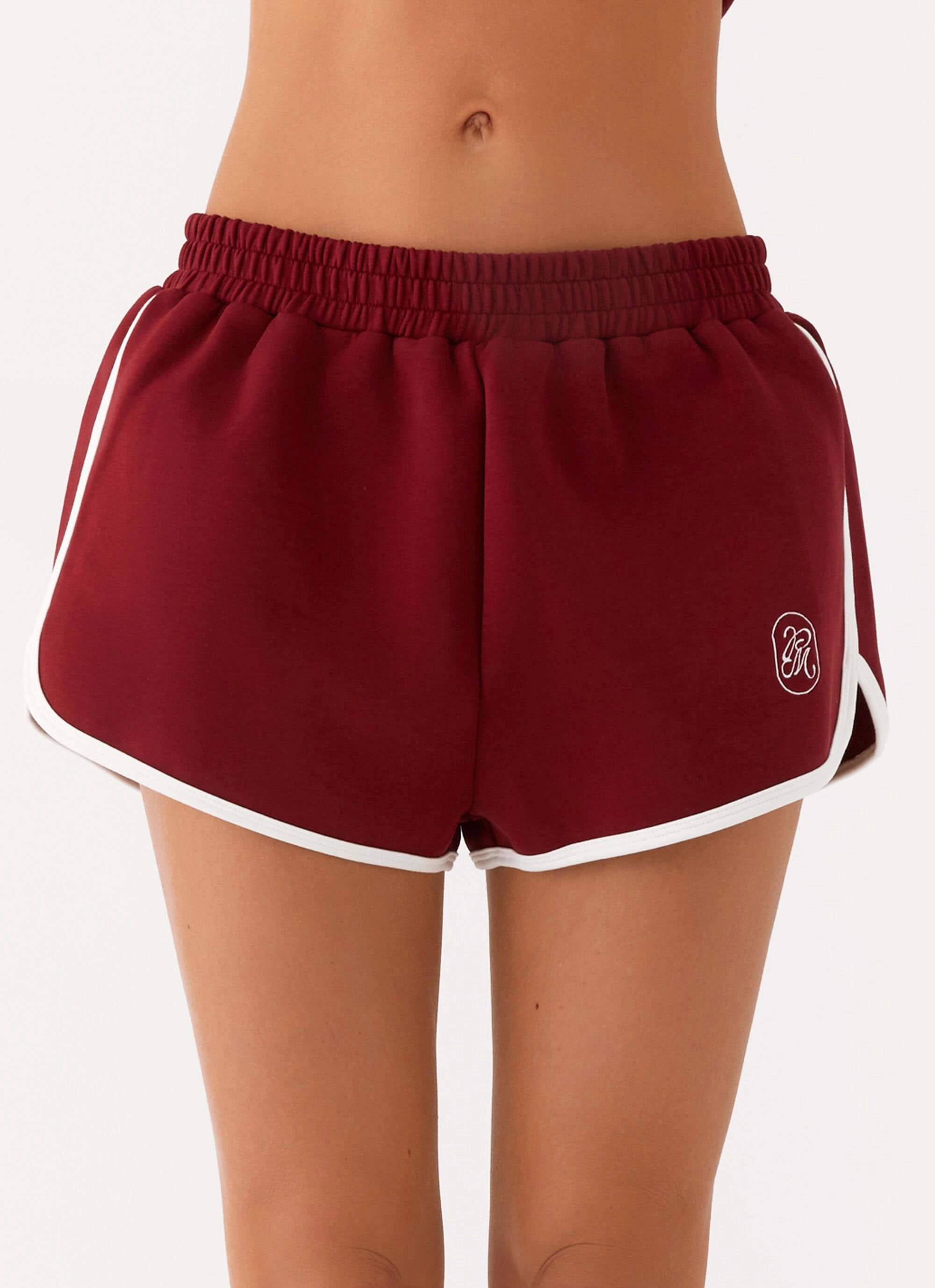 Out Of Your League Track Shorts - Red Outdoor Essentials smooth zipper