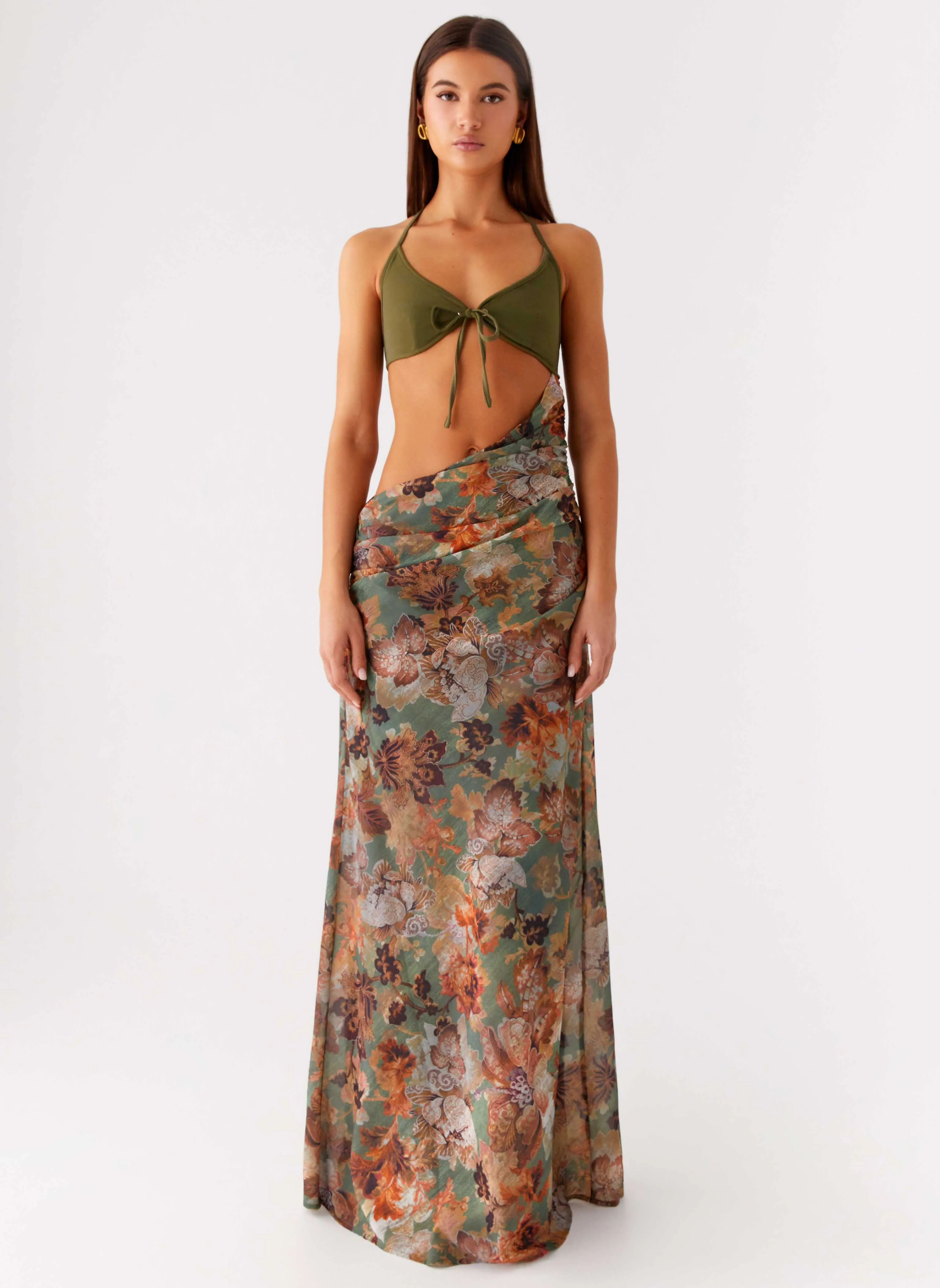 Soft Comfort Overgrown Maxi Dress - Vintage Blossom