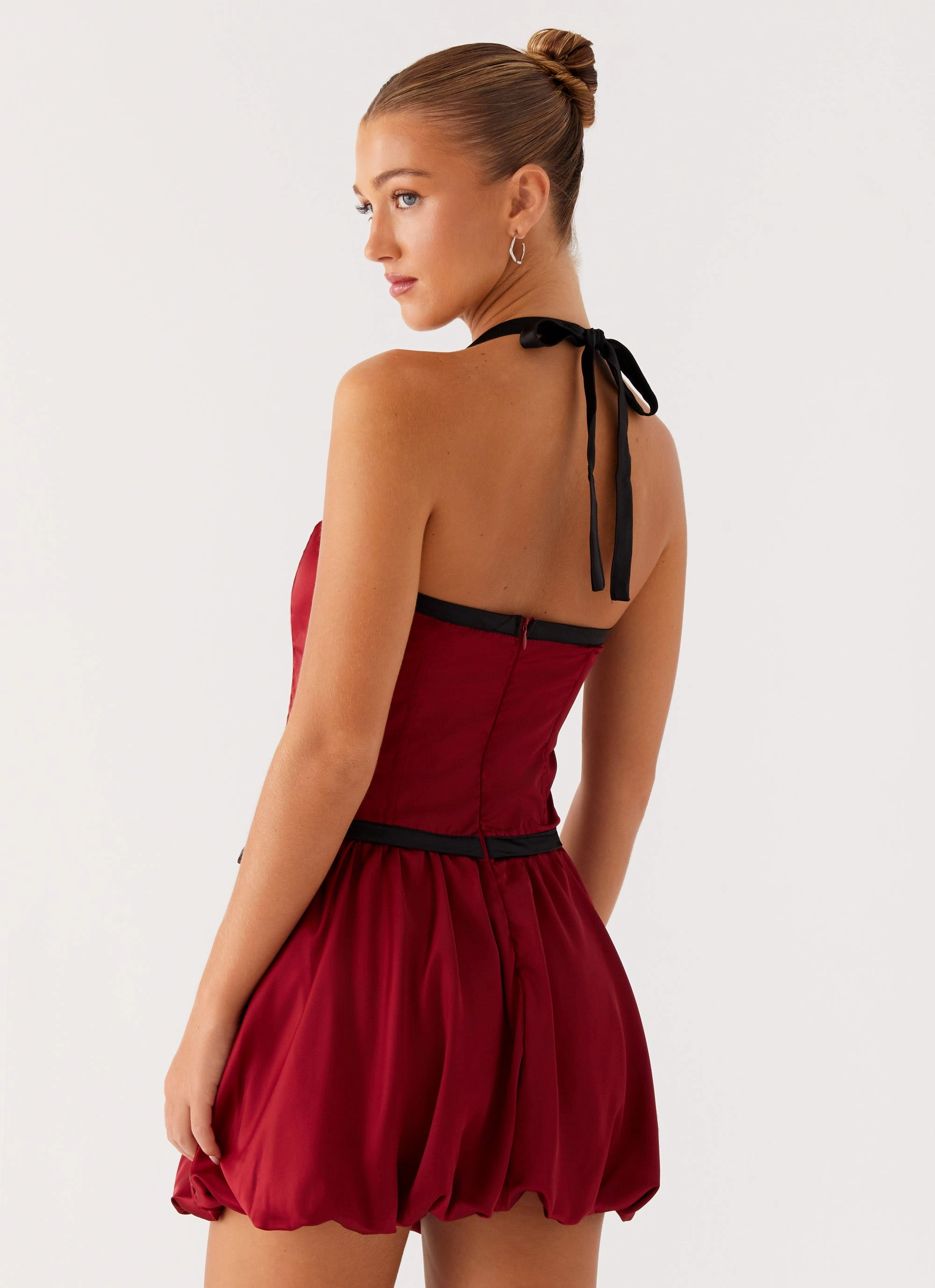 Pacific Mini Dress - Red Subtle Flex Modern Soft