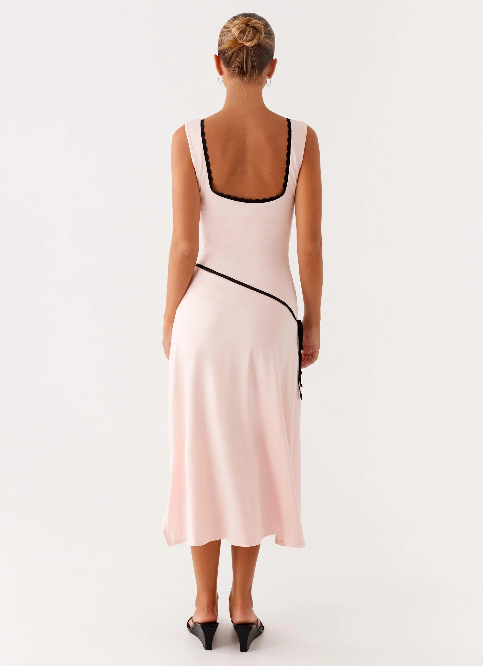 Date Vibe Polished Look Darlene Midi Dress - Pink