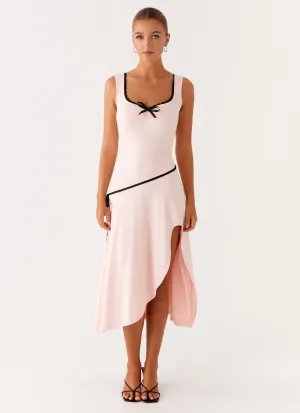 Darlene Midi Dress - Pink Long Lines