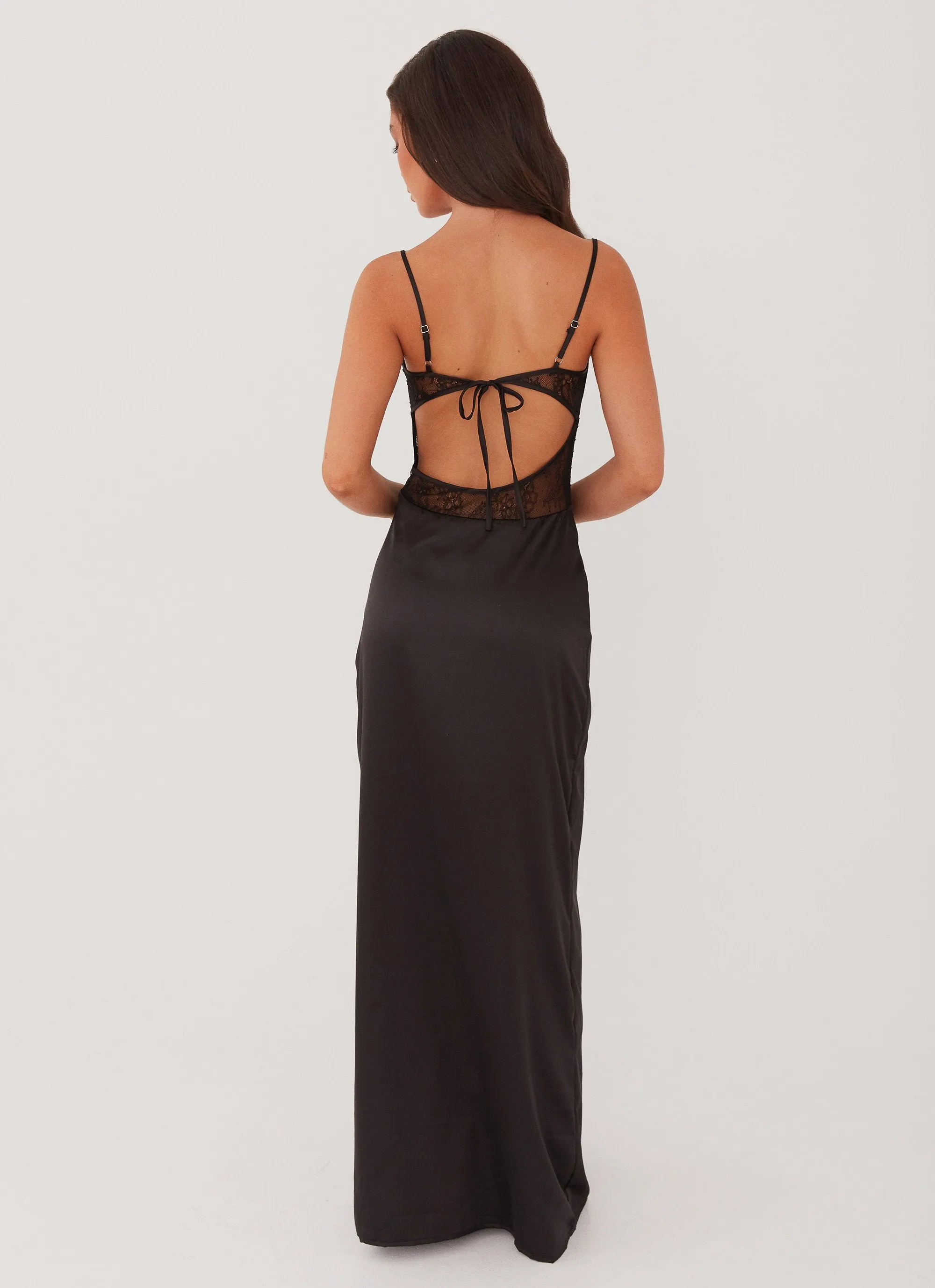 Palais Royale Lace Maxi Dress - Black Sister Glow