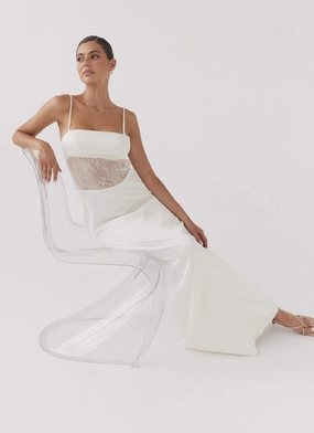 Work or Play Palais Royale Lace Maxi Dress - Antique