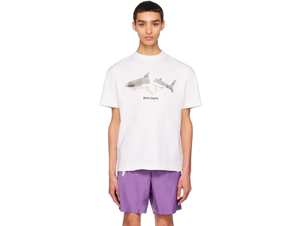 Palm Angels Shark T-Shirt White