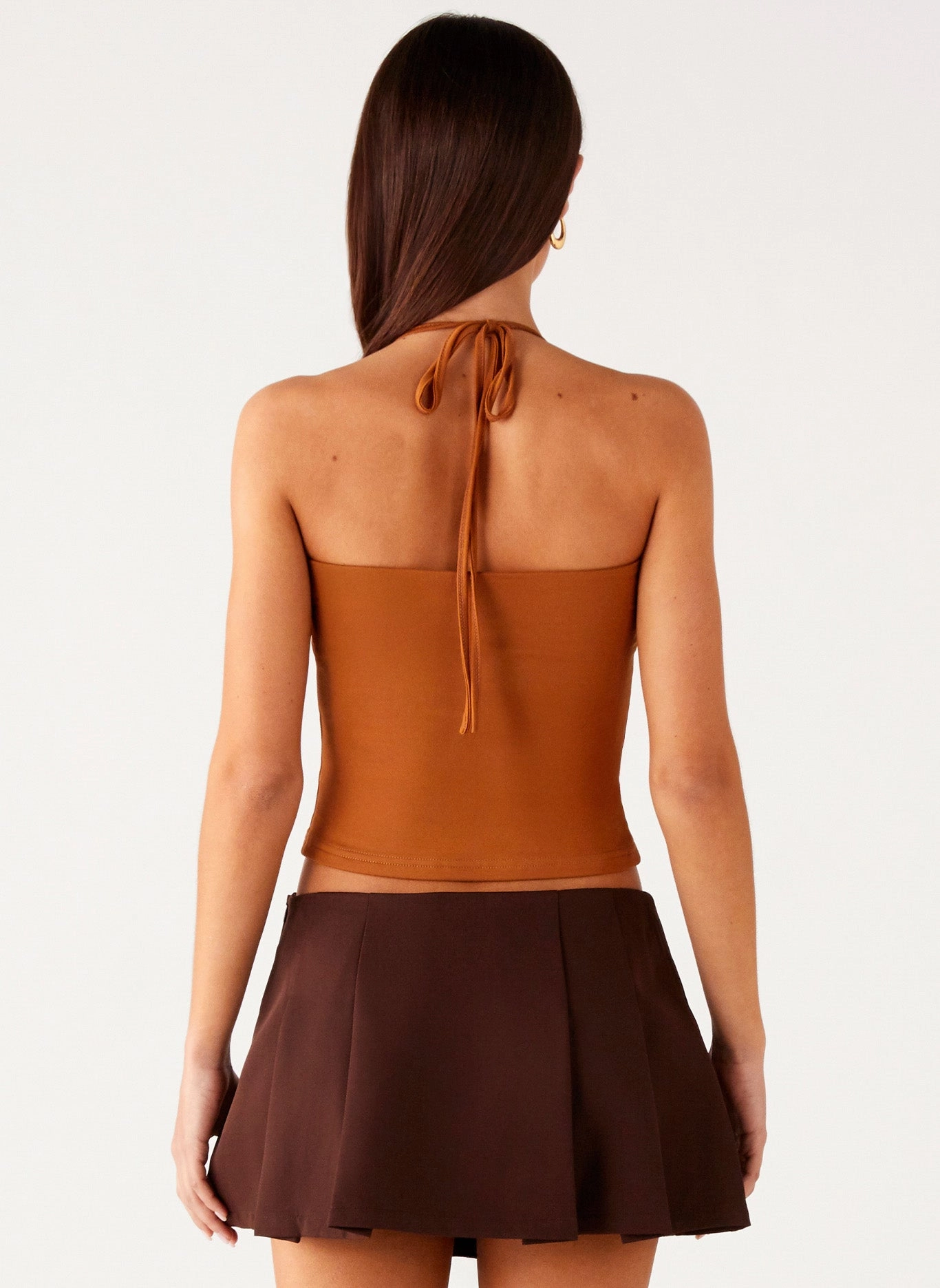 TumbleDryFriendlyMaterial MinimalistAesthetic Palm Beach Top - Tan