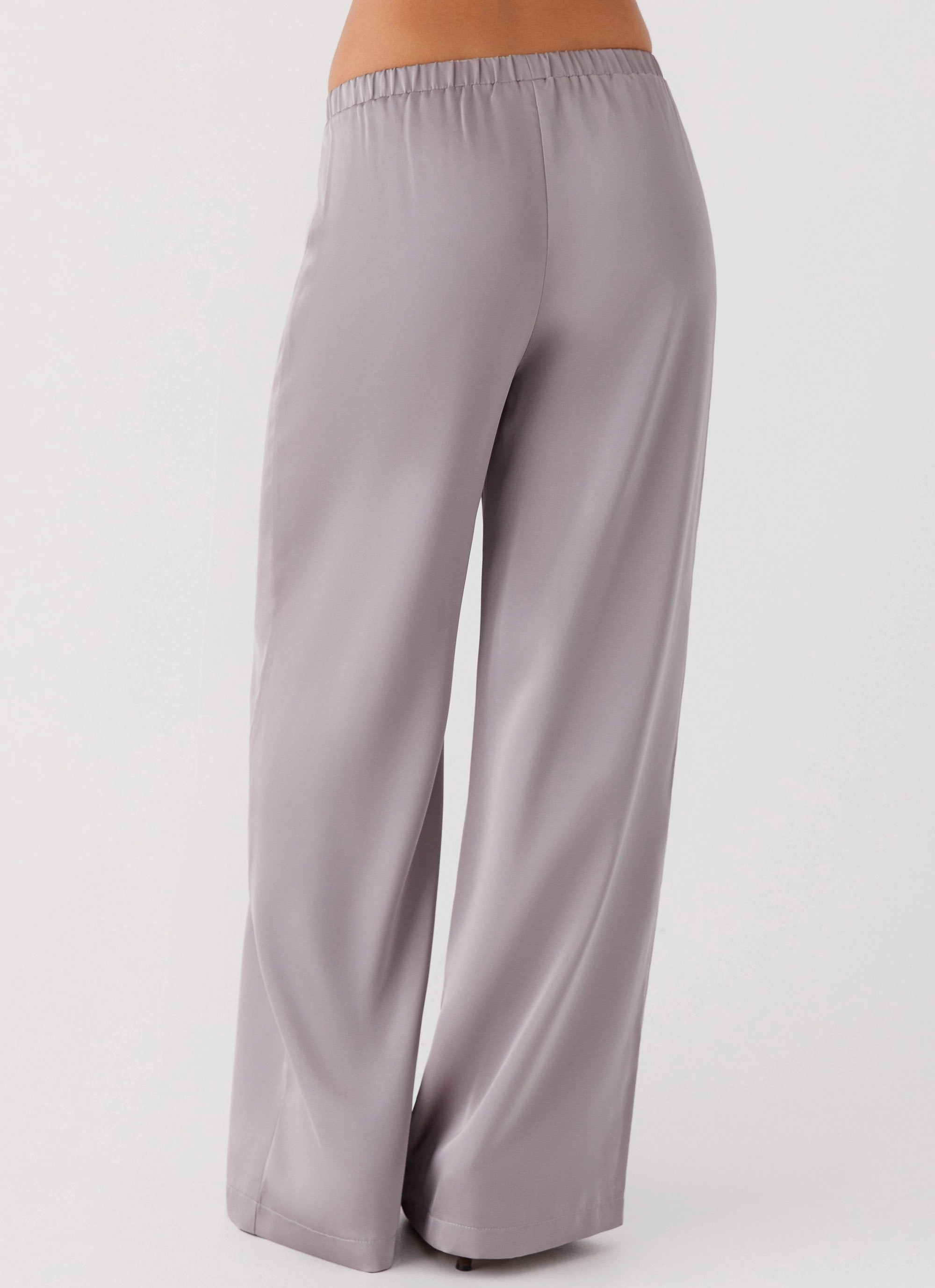 Quick Cool Heat Dissipating Palm Cove Satin Pants - Grey