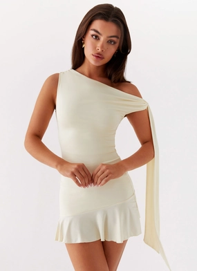 Palm House Mini Dress - Yellow Smile Glow Noble Glow