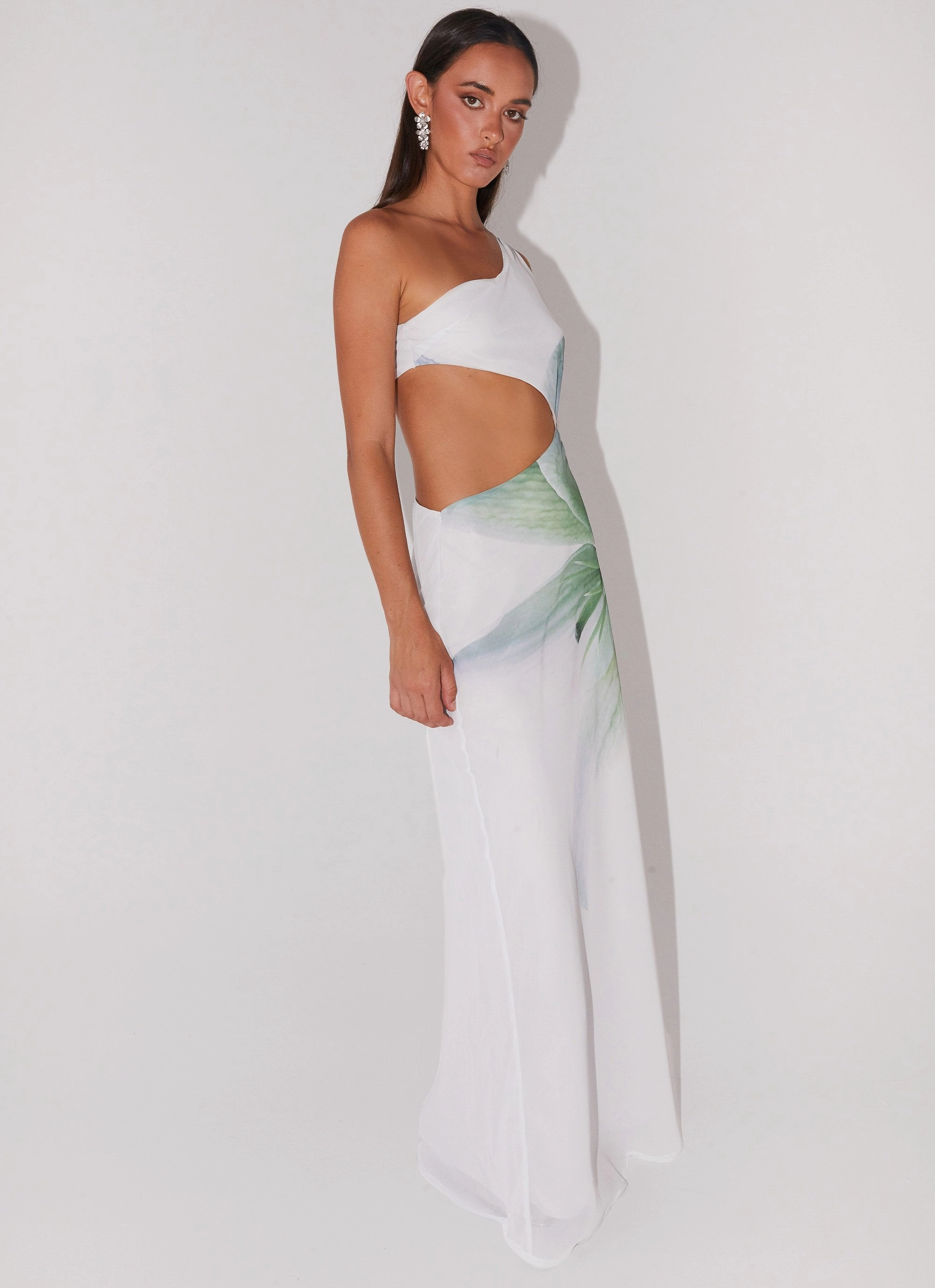 Palomino Palms Maxi Dress - Dahlia Ash Modern Comfort Slim-fit
