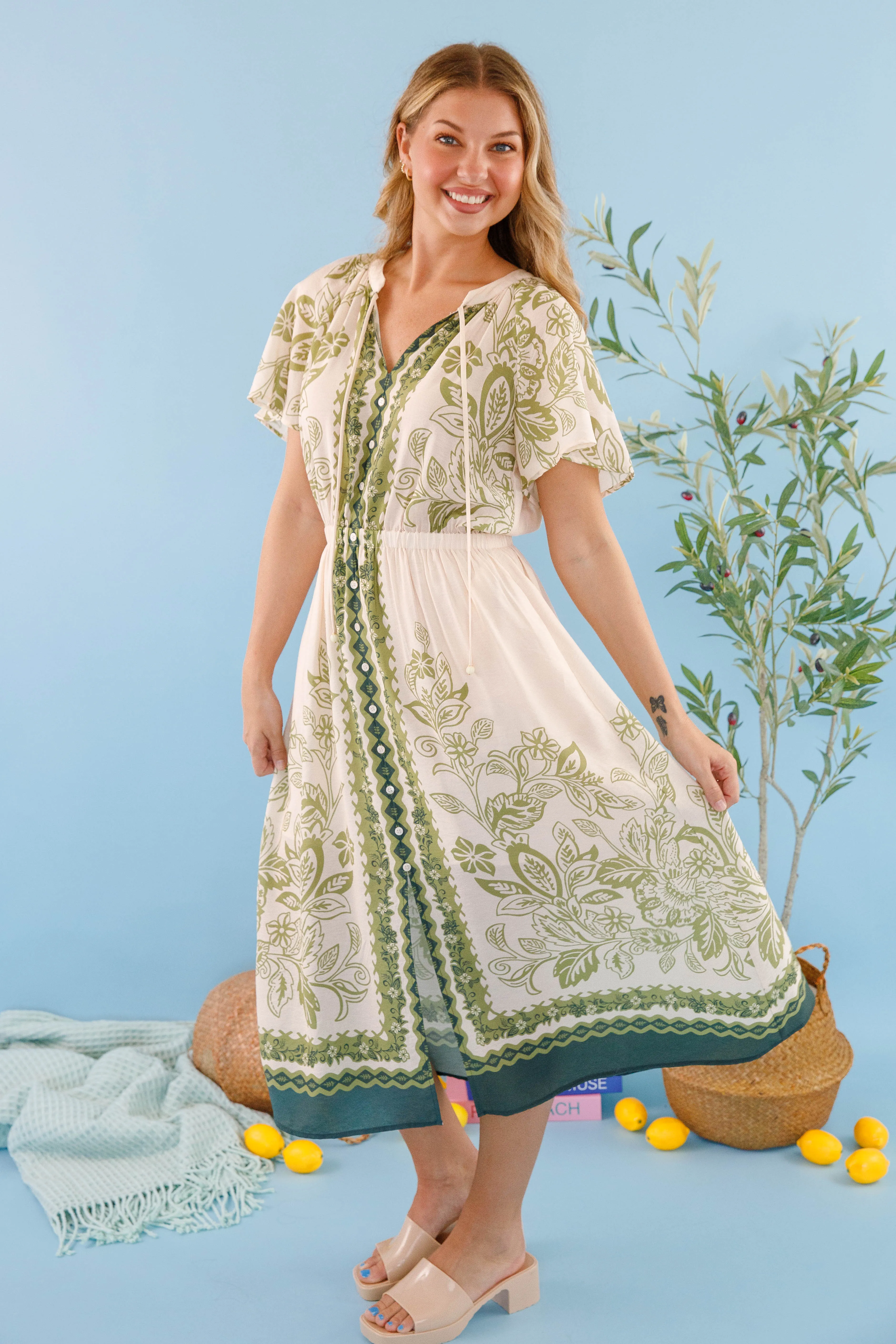 City Ready Step Into Summer Midi Dress