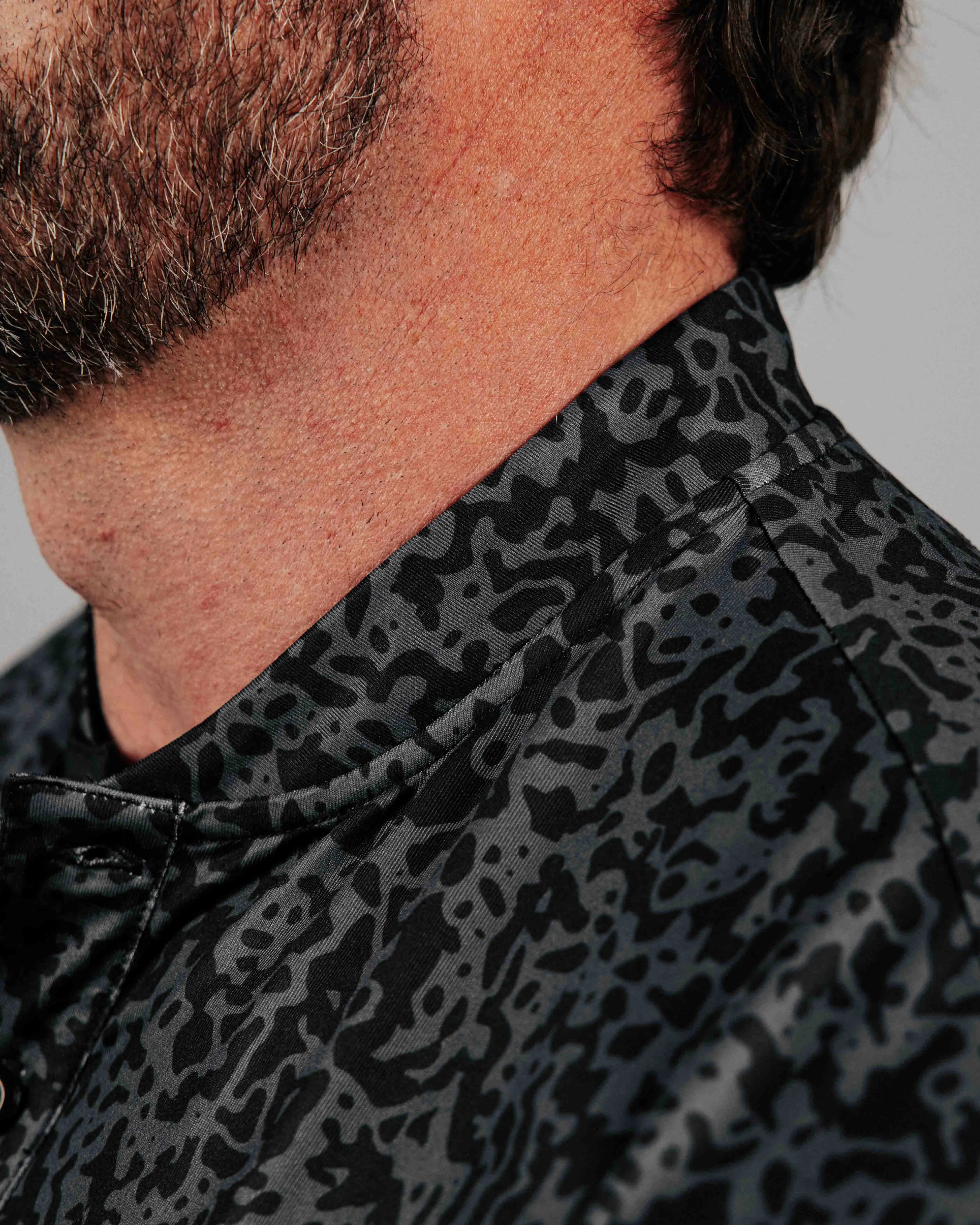Panther Blade Collar Polo Cozy Knit Active Look