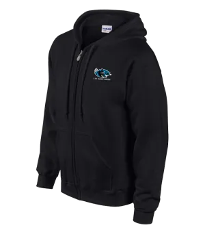 Pantheres Youth Cotton Full Zip Hooded Sweatshirt with Embroidered Logo