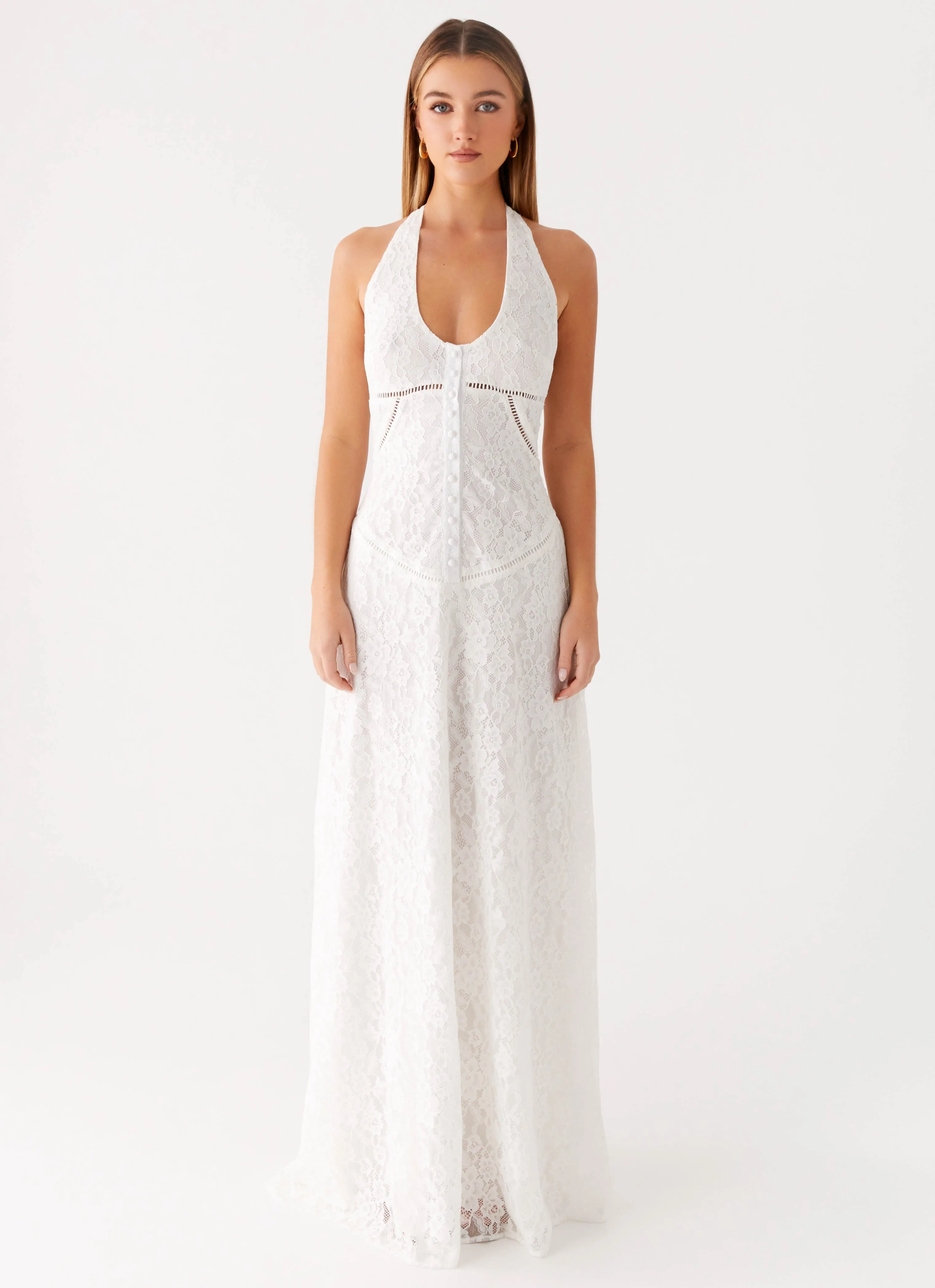 Ember Valley Maxi Dress - Ivory Breathable Style