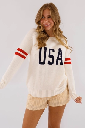 Party In The USA Sweater Winter Fashion EcoCertified