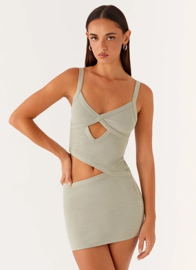Jocelyn Mini Dress - Sage Cruise-Wear