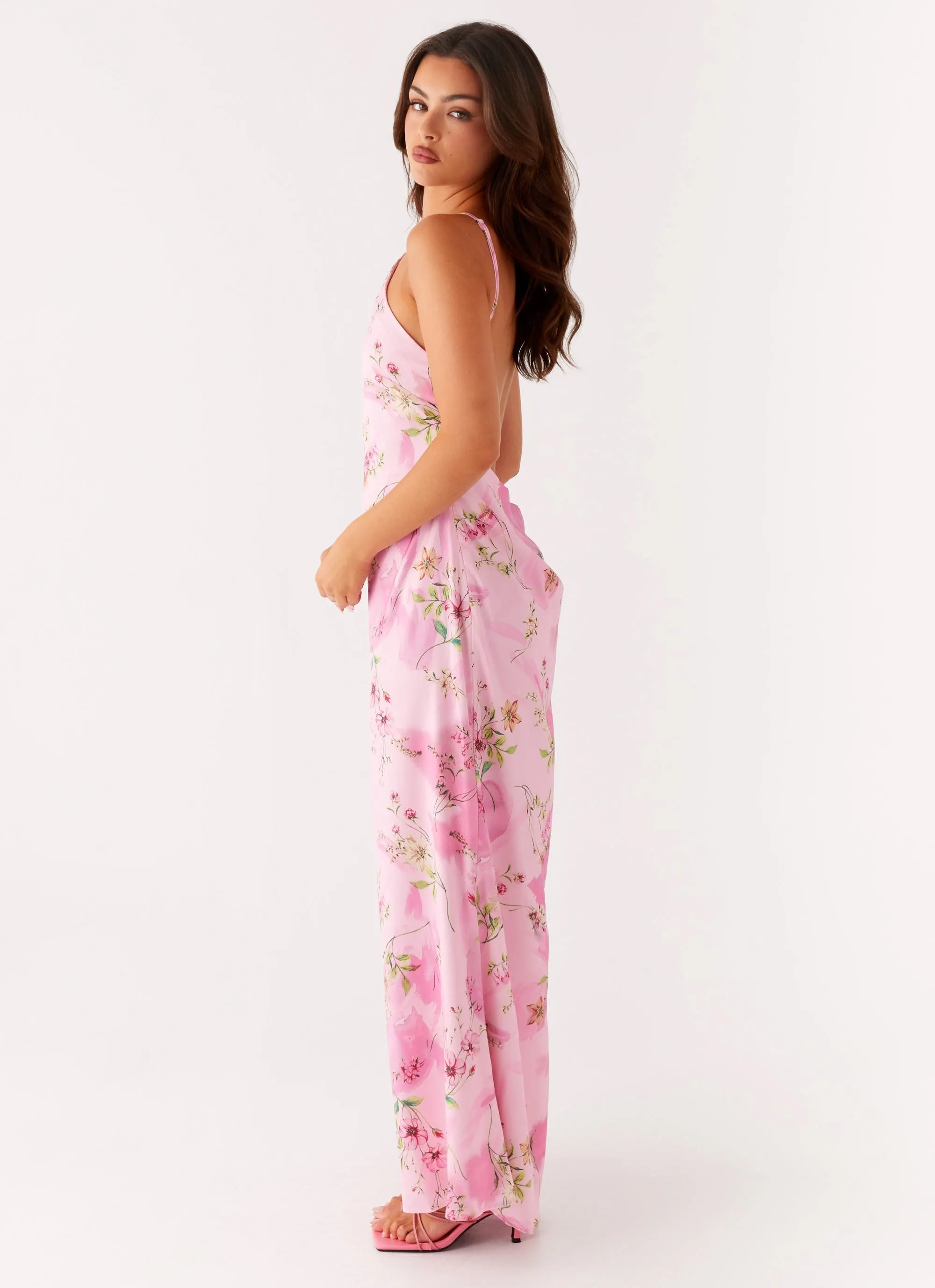 Fresh Form Pascal Maxi Dress - Pink Floral Print