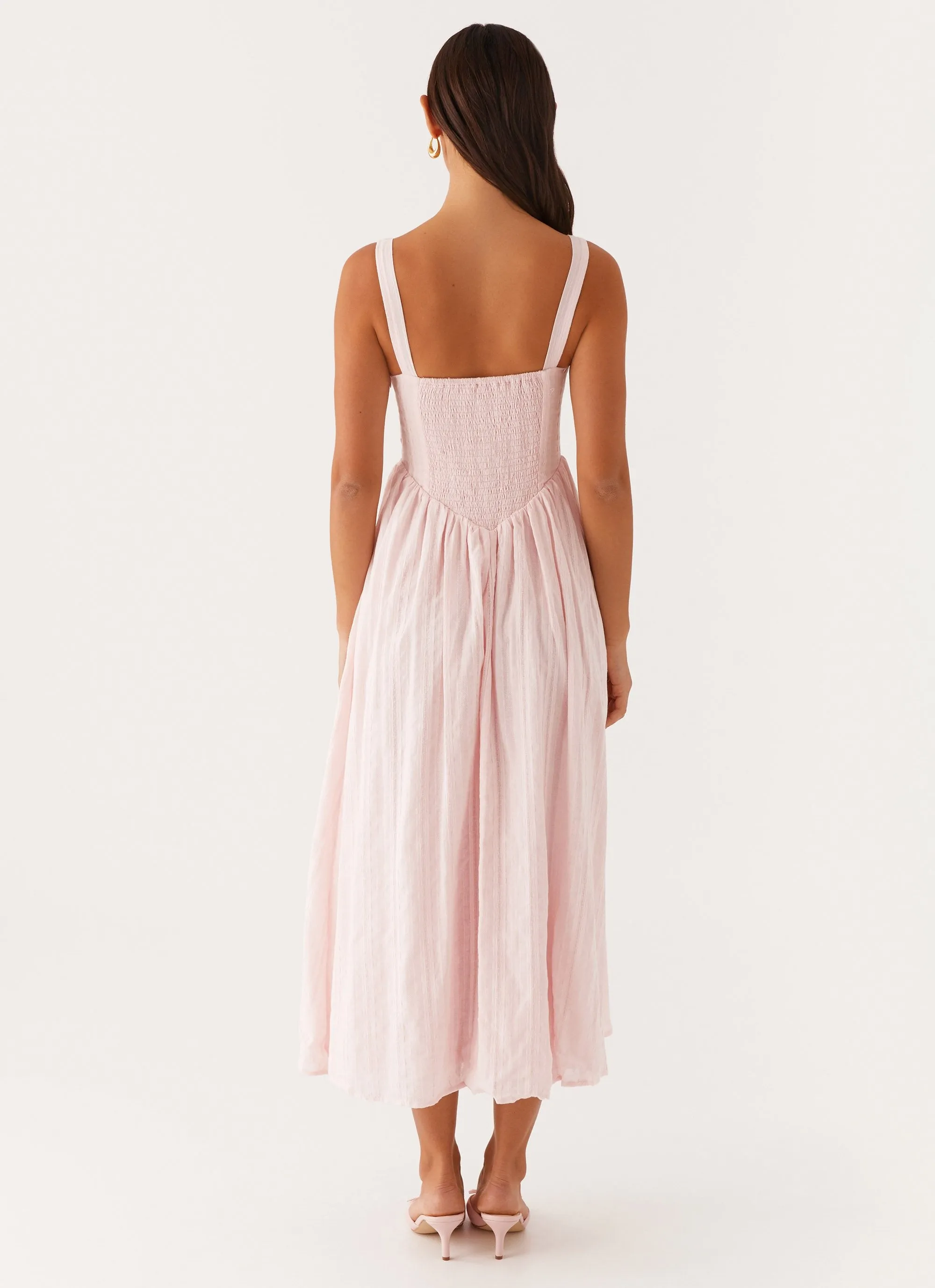 Pascuelle Midi Dress - Pink Art Inspired