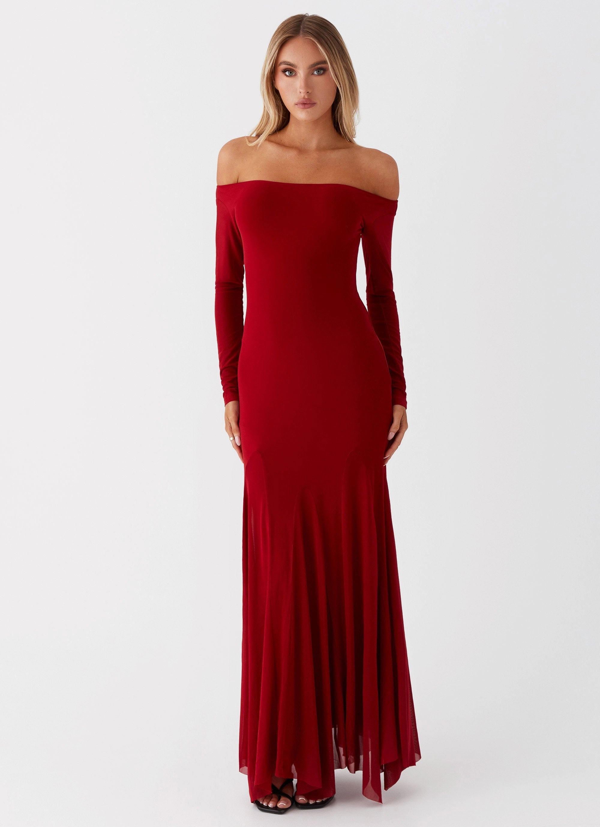 DeepPocketStyle Maribel Maxi Dress - Red