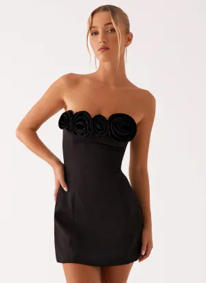 Patsie Strapless Mini Dress - Black Comfortable and Soft