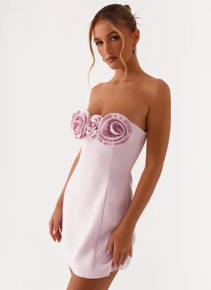 Patsie Strapless Mini Dress - Pink Clean Finish Fresh Flow