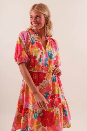 My Garden Club Dress-Coral Daily Go