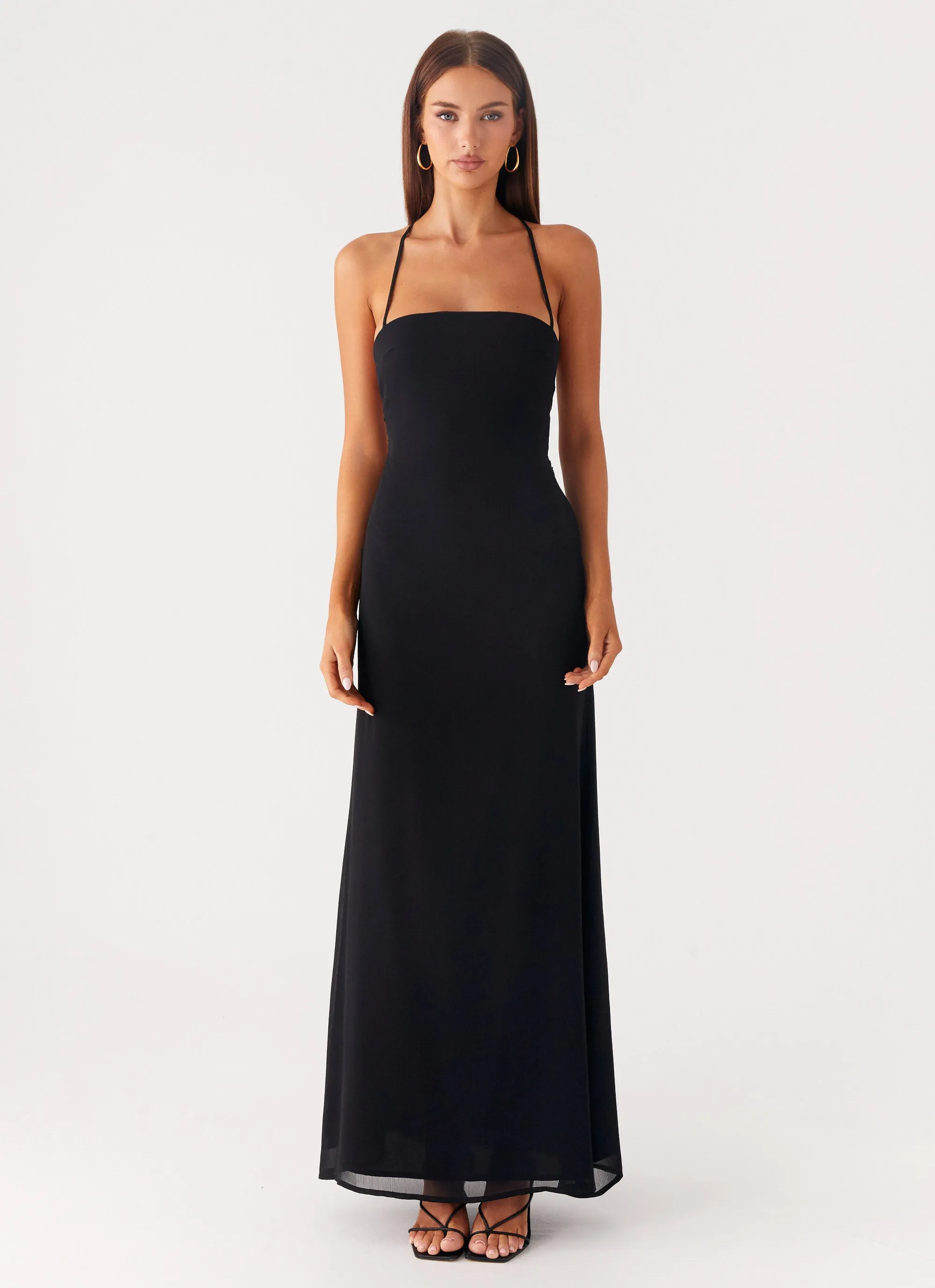 Layering Comfort Peggy Maxi Dress - Black