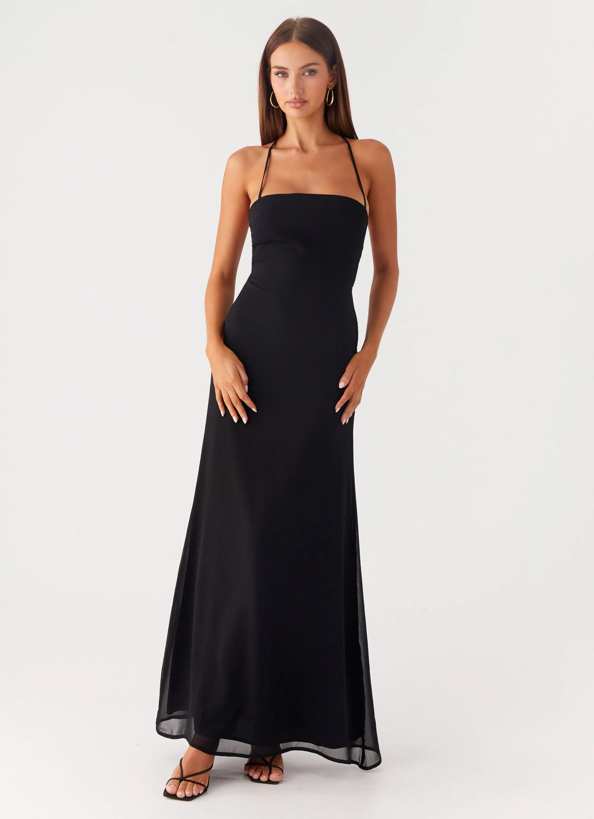 Peggy Maxi Dress - Black Go To Wear Balanced Light