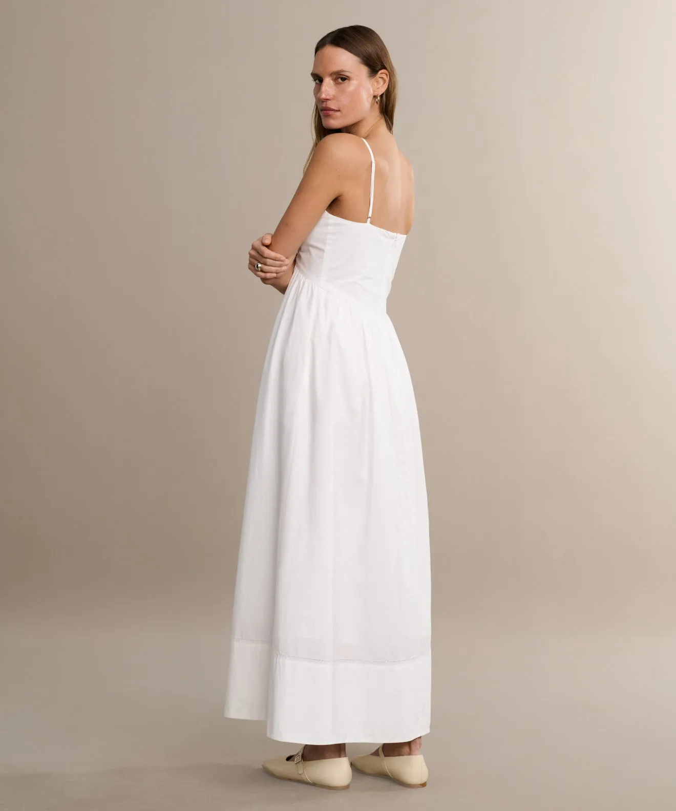 Peninsula Dress Petite friendly Flowy Layers