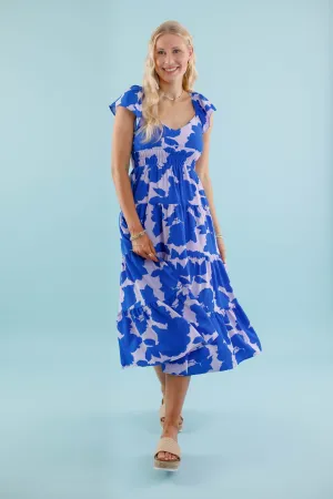 Dancing In The City Midi Dress Lounge Comfort Charming Fit