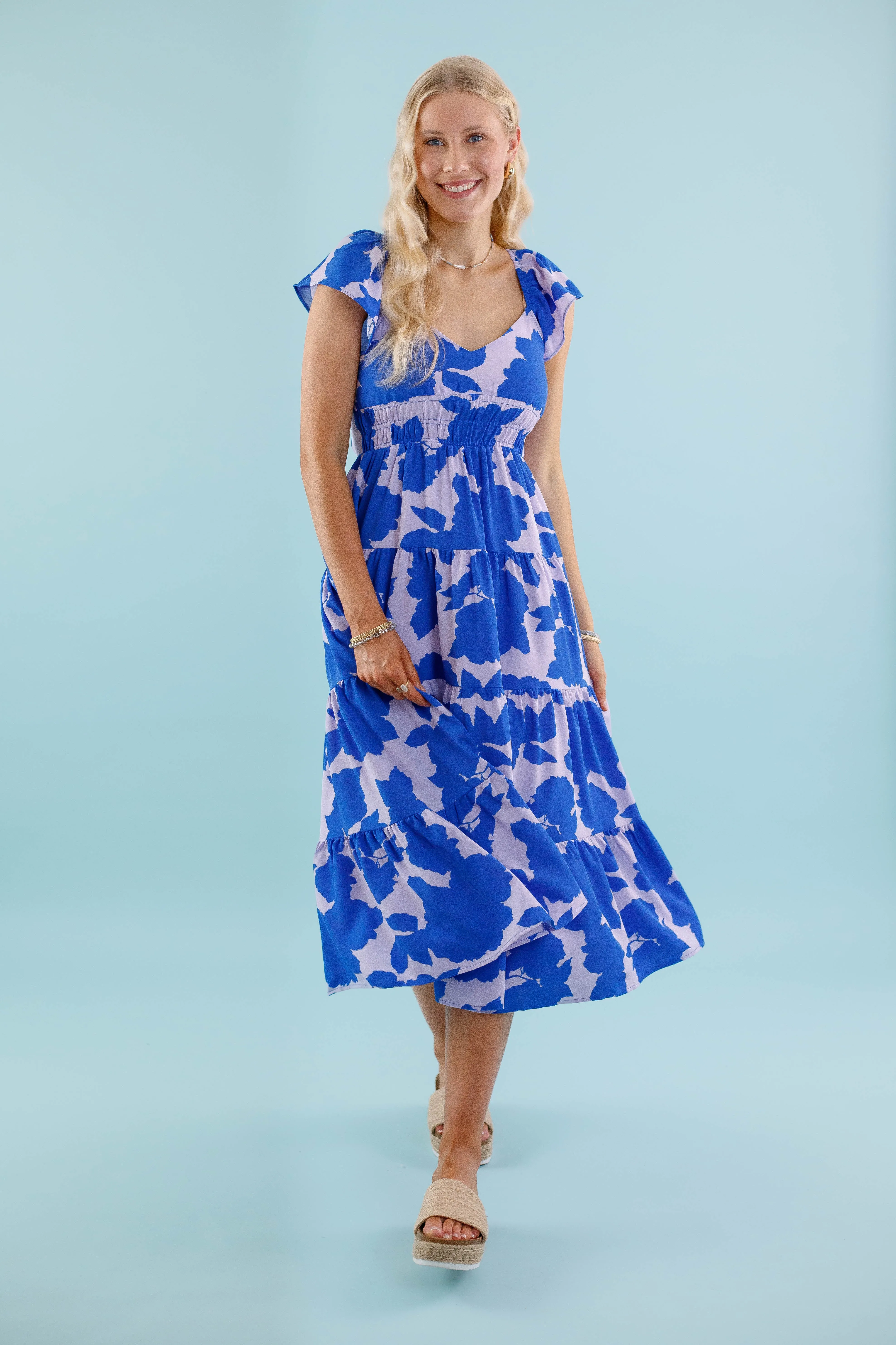 Dancing In The City Midi Dress Lounge Comfort Charming Fit