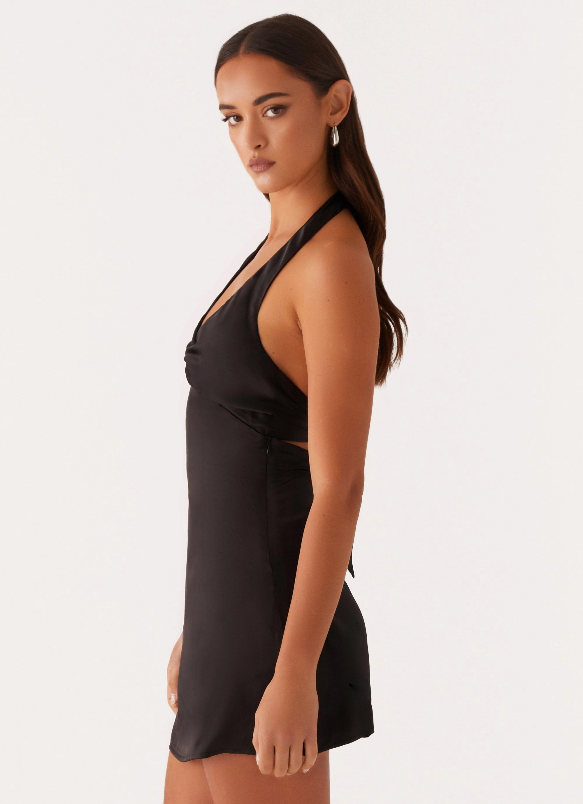 Peppermayo Exclusive Heavy Hearted Mini - Black Dreamy Silhouette Romantic dinner wear