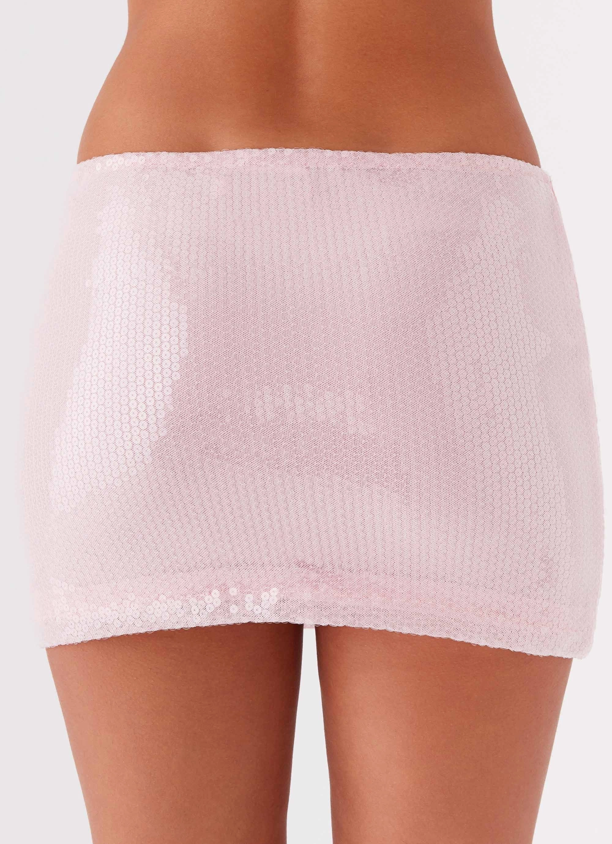 Perfect Fantasy Sequin Mini Skirt - Pink Comfortable Fit Wear WindproofLayer