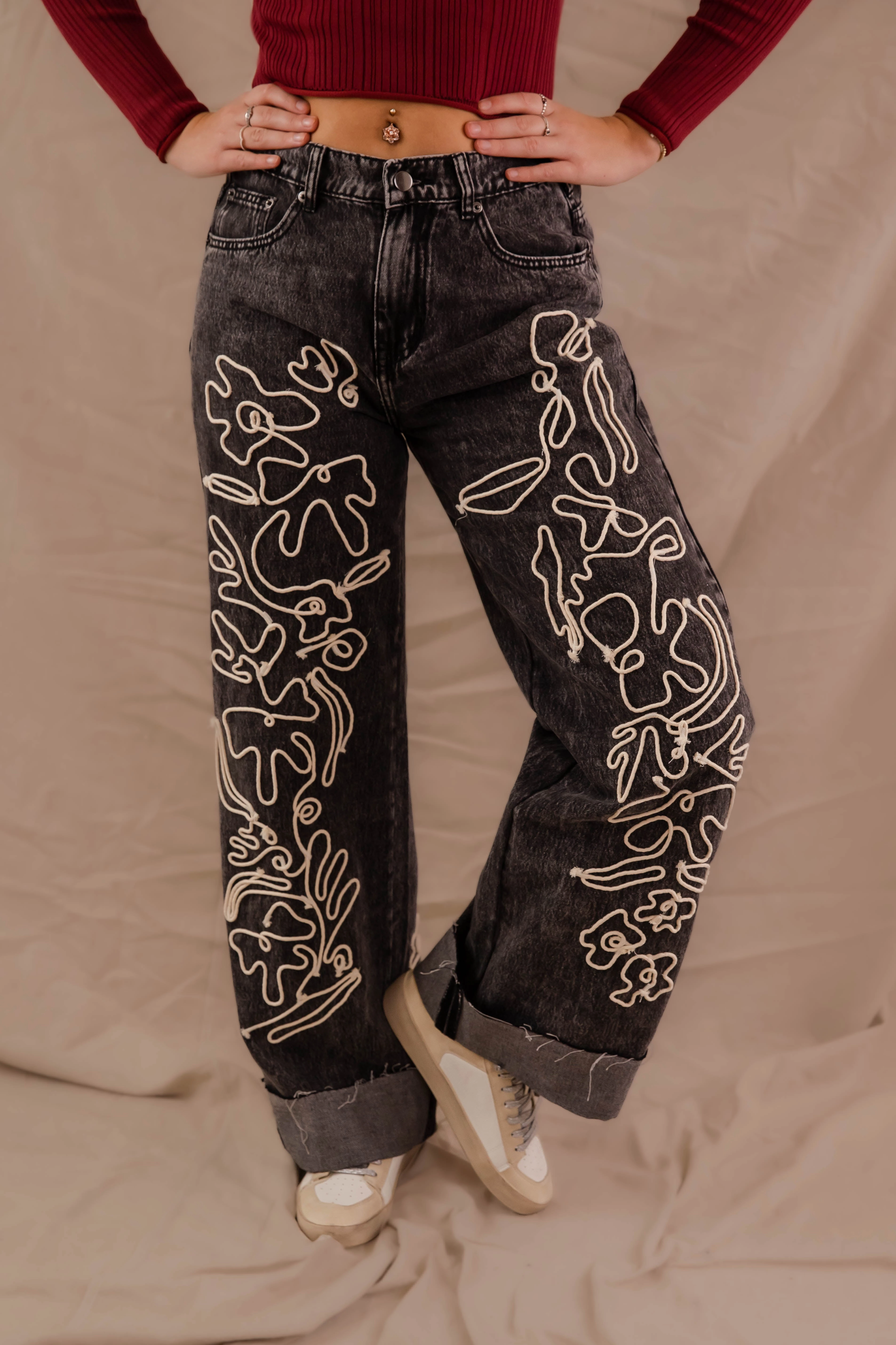 AdjustableDrawstring It's History To Me Denim