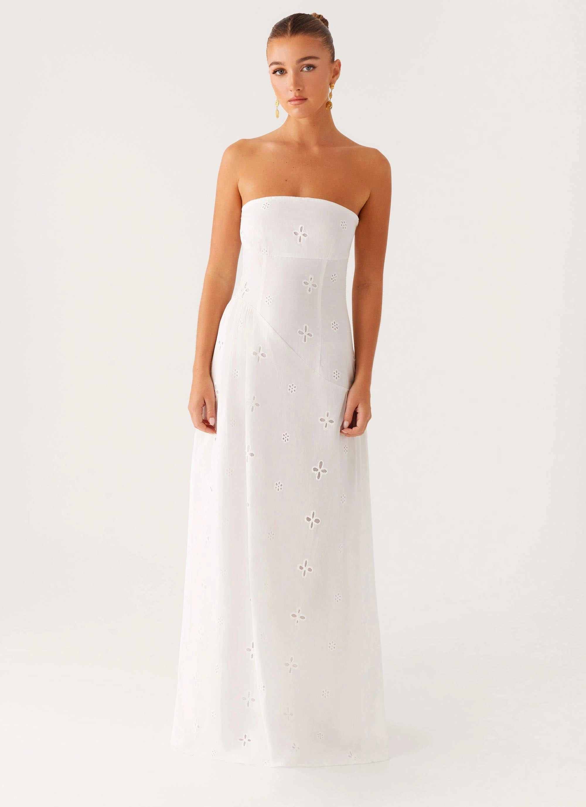 Sunkissed Maxi Dress - Ivory Mini-Length