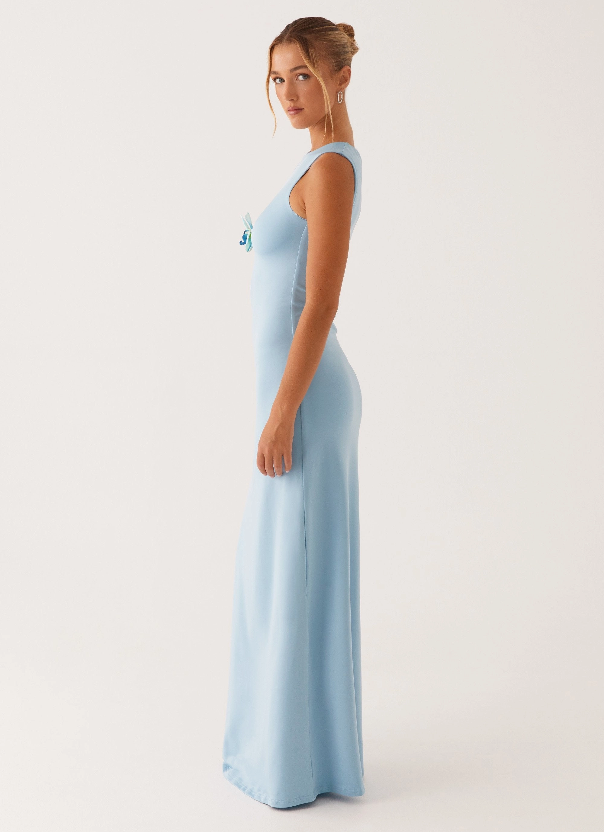 Sculpted Fit Mahalia Maxi Dress - Blue