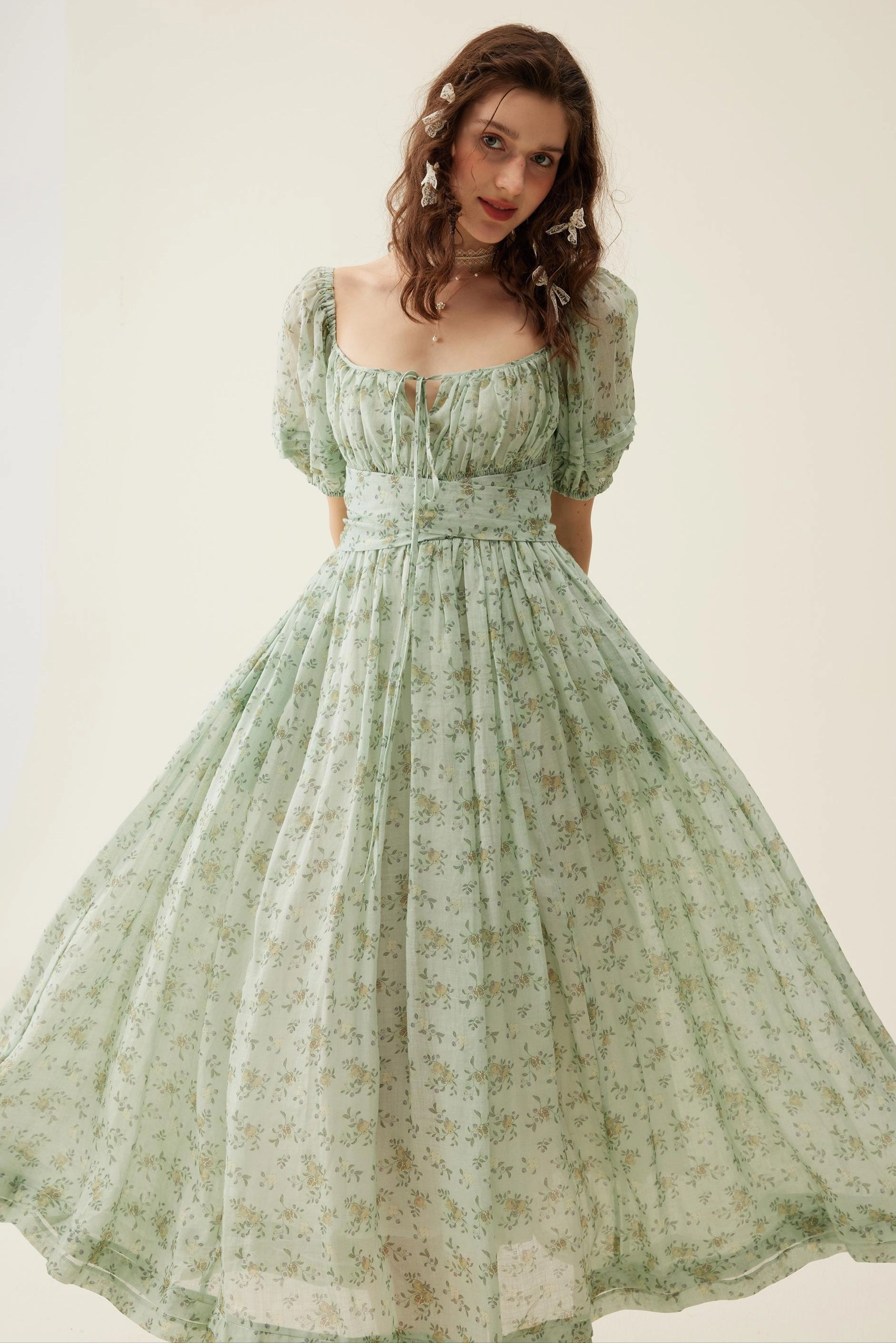 Alice 19 | Floral linen dress Relaxed Wearable