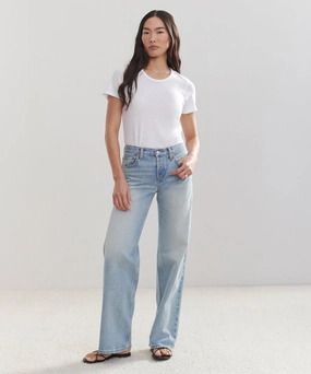 Sport Friendly Breathable Stretch Mid Rise Wide Leg