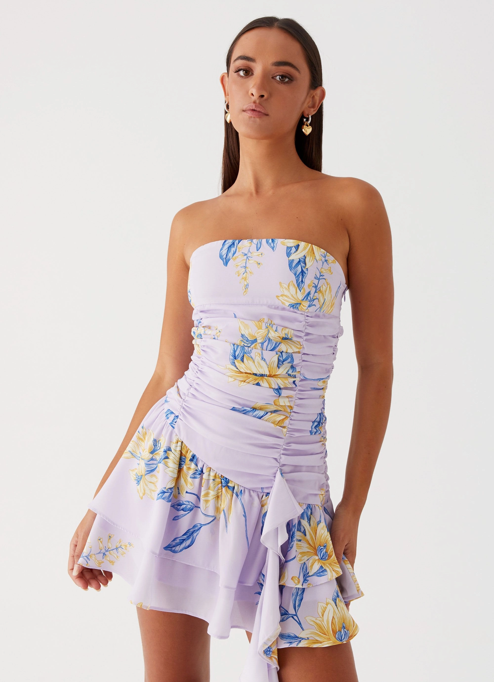 Viviana Mini Dress - Lavender Style Blend Street Flex