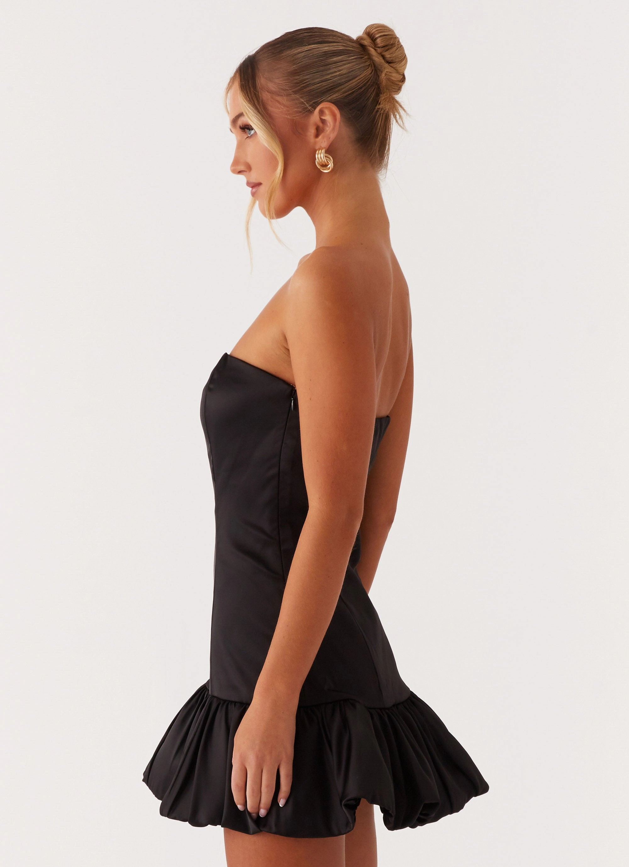 Dancing Queen Mini Dress - Black Smooth Layers Soft Material