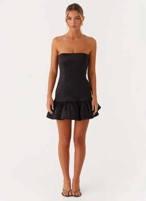 Bohemian-Style Dancing Queen Mini Dress - Black