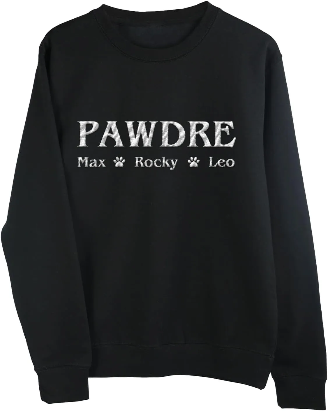 Personalized Embroidered Crewneck Sweatshirt, Custom Dog Dad Shirt, Proud Dog Dad Gift for Men