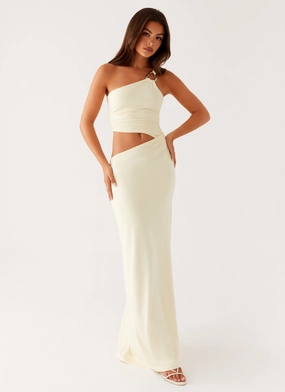 Cotton-Blend Peta Maxi Dress - Yellow