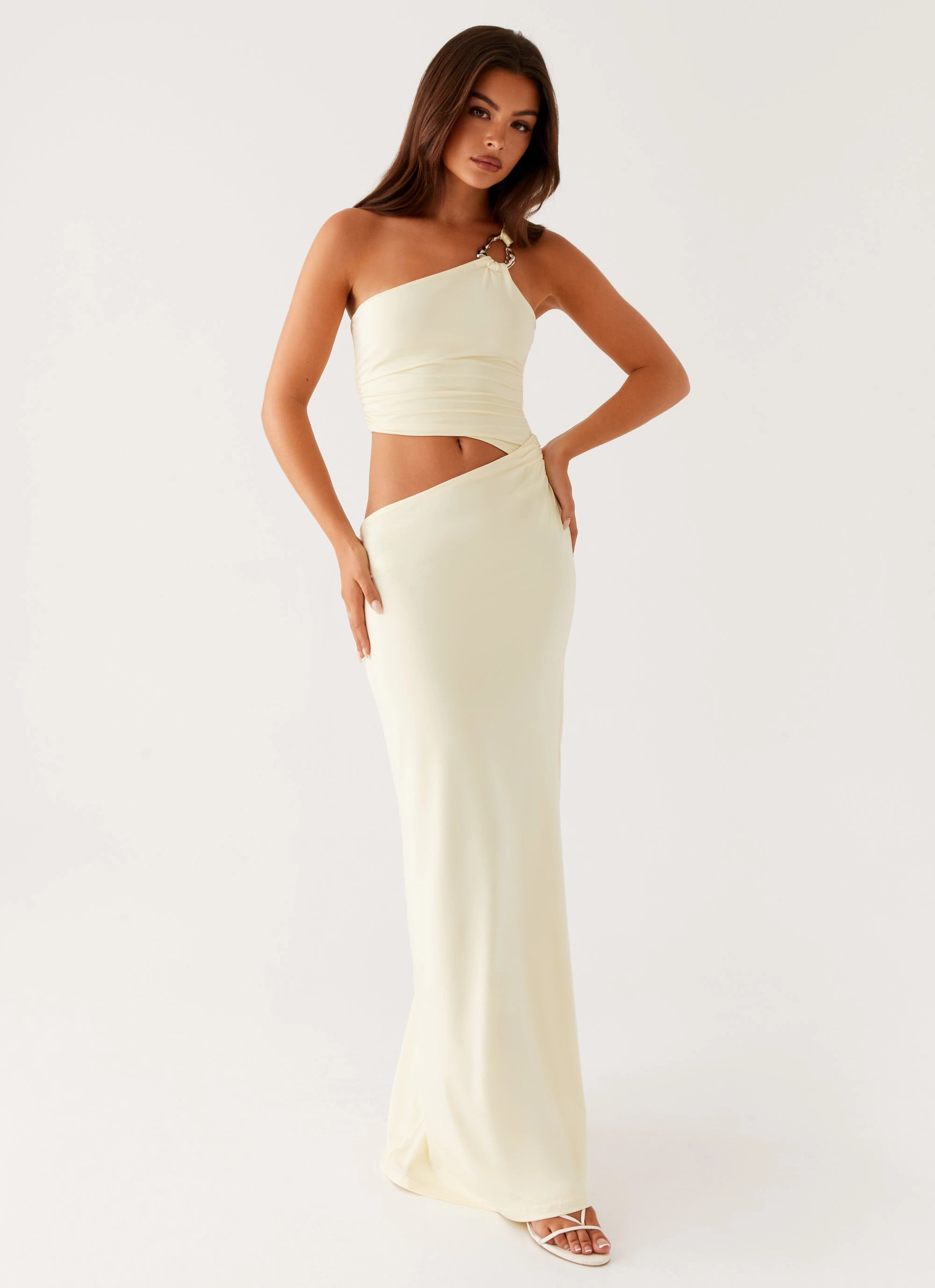 Cotton-Blend Peta Maxi Dress - Yellow