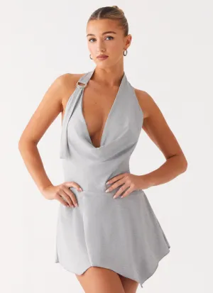 Tavi Mini Dress - Grey Mix-And-Match Bold Style