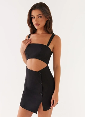 Pia Mini Dress - Black Sleek and Sleek