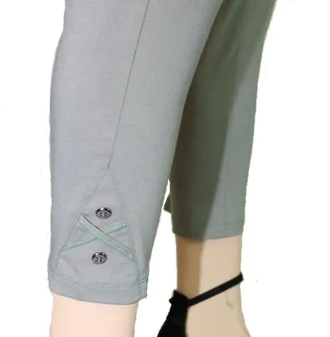 Picadilly LM982 Pants with Criss-Cross and Two Button Detailing