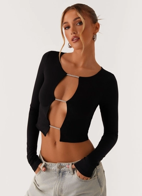 Comfortable Style Pippa Top - Black