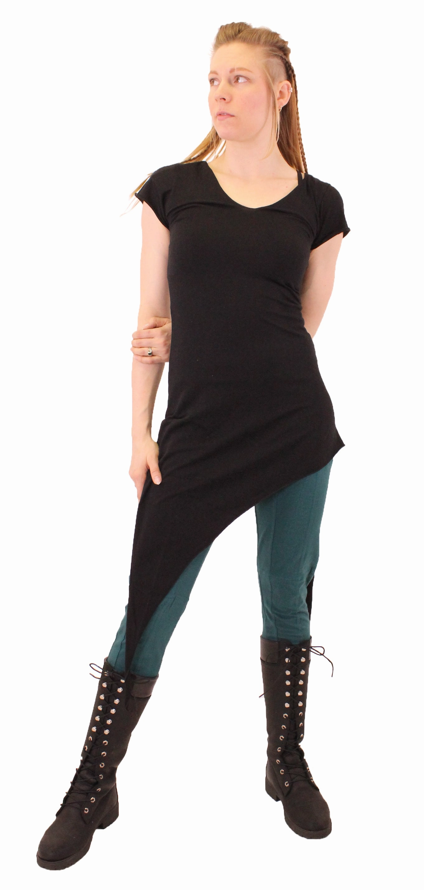 Basic Dress Tencel Lyocell Fiber Pixie Tunic Top