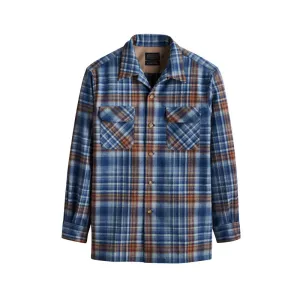 Plaid Board Shirt - Blue/Tan Ombre