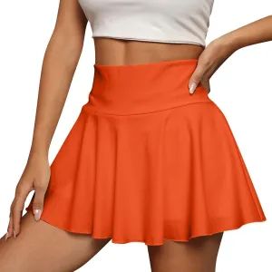Pleated Tennis Skirts for Women Tummy Control High Waisted Athletic Skort Summer Golf Skirts with Shorts Underneath