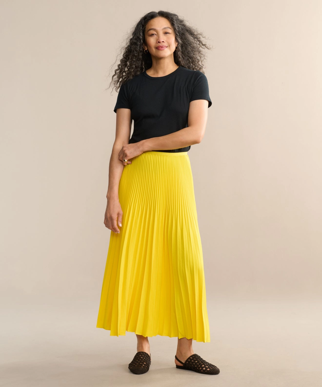 Pleated Skirt Utility Style HighRiseWaist